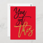 Je hebt deze Motivatie rode quote Briefkaart (Voorkant / Achterkant)