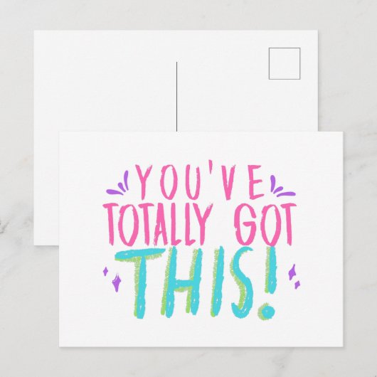 Je hebt deze offerte voor ondersteunende cadeau vo briefkaart (Voorkant / Achterkant)