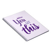 Je hebt deze persoonlijke naam Paars Notitieboek (Rechterzijde)