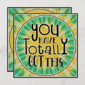 Je hebt deze positieve bevestiging volledig. feestdagenkaart (Voorkant / Achterkant)