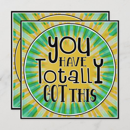 Je hebt deze positieve bevestiging volledig. feestdagenkaart (Voorkant / Achterkant)