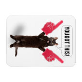 Je hebt deze promotiecatkat-kat-kookfeestdag C Magneet (Horizontaal)