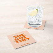 Je hebt deze roze rode kalligrafie kartonnen onderzetters (Insitu)