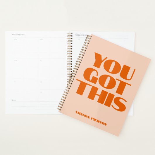 Je hebt deze roze rode kalligrafiespanner planner (Display)