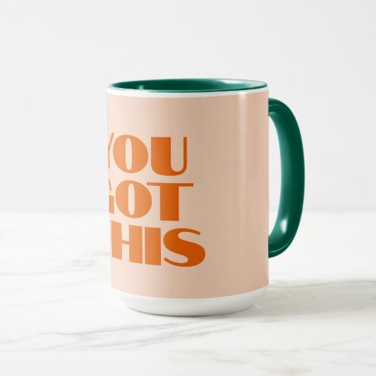 Je hebt deze roze rode Mok (Voorkant rechts)