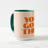 Je hebt deze roze rode Mok (Voorkant links)