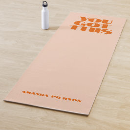 Je hebt deze roze rode Typografie Yoga Mat