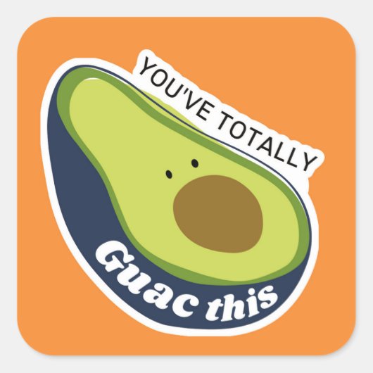 Je hebt deze Sticker helemaal guac (Voorkant)