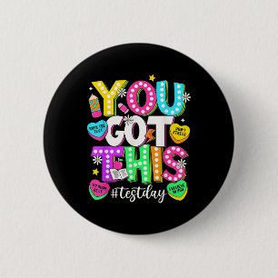 Je hebt deze testdag, je hebt deze testdag thee ronde button 5,7 cm