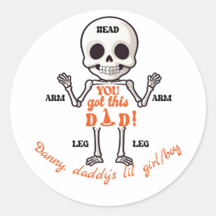 Je hebt deze vader Schattige oktober pasgeboren sk Ronde Sticker