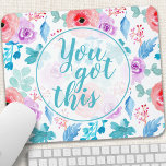 Je hebt deze Waterverf Motivatie prijsopgave Muismat<br><div class="desc">Je hebt deze Waterverf Floral Motivatie prijsopgave Muismat. Dit ontwerp is voorzien van prachtige,  dunne waterverf bloemen met de motivatie quote die je hebt. Pas dit douaneontwerp met uw eigen naam,  tekst of citaat aan.</div>