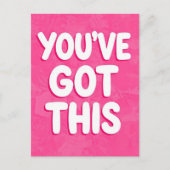 Je hebt deze woorden op roze briefkaart (Voorkant)