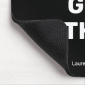 Je hebt deze zwarte minimalist met Jouw naam Muismat (Hoek)