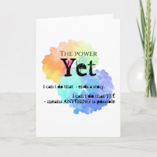 Je hebt dit, aanmoediging kaart