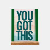 Je hebt dit acryl bord (Voorkant)