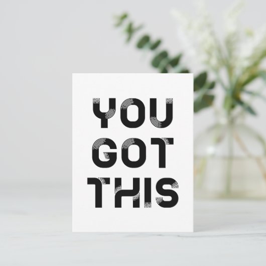 Je hebt dit briefkaart (Staand voorkant)