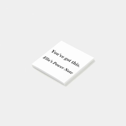 Je hebt dit - Custom Confidence Sticky Note (Schuin)