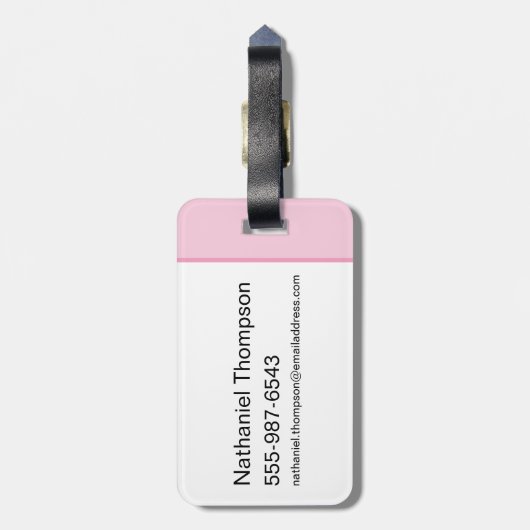 Je hebt dit - de witte lotus bagagelabel (Achterkant verticaal)