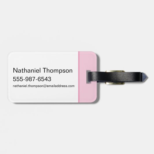 Je hebt dit - de witte lotus bagagelabel (Achterkant horizontaal)