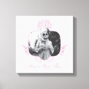 Je hebt dit - de witte lotus canvas afdruk