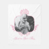 Je hebt dit - de witte lotus fleece deken (Voorkant)