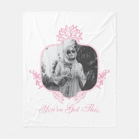 Je hebt dit - de witte lotus fleece deken (Voorkant)