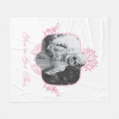 Je hebt dit - de witte lotus fleece deken (Voorkant (Horizontaal))