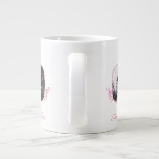 Je hebt dit - de witte lotus grote koffiekop (Achterkant)