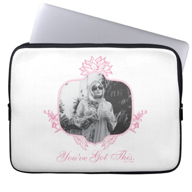 Je hebt dit - de witte lotus laptop sleeve (Voorkant)
