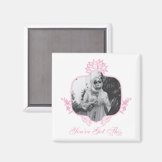 Je hebt dit - de witte lotus magneet (Voorkant / Achterkant)