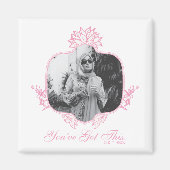 Je hebt dit - de witte lotus magneet (Voorkant)