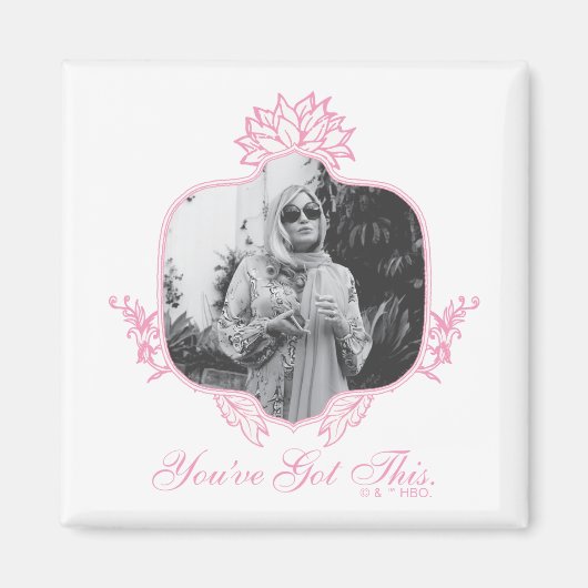 Je hebt dit - de witte lotus magneet (Voorkant)