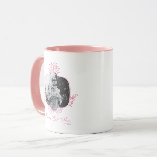 Je hebt dit - de witte lotus mok (Voorkant links)