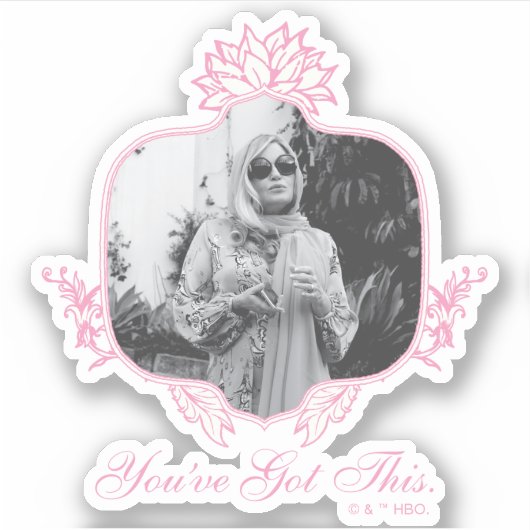 Je hebt dit - de witte lotus sticker (Voorkant)