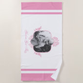 Je hebt dit - de witte lotus strandlaken (Voorkant)