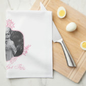 Je hebt dit - de witte lotus theedoek (Quarter Fold)