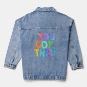 Je hebt dit! - Denim Jassen Denim Jacket (Achterkant)