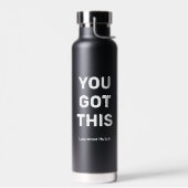 Je hebt dit | Eenvoudige persoonlijke naam Waterfles (Links)