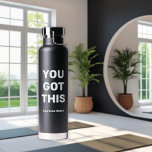 Je hebt dit | Eenvoudige persoonlijke naam Waterfles<br><div class="desc">Je hebt dit | Eenvoudig Gepersonaliseerd Naam Trendy Koper Vacuüm Geïsoleerd Waterflesontwerp. Je kunt de woorden "YOU GOT THIS" achterlaten of personaliseren met je eigen tekst. Voeg er ook jouw namen aan toe. Het is eenvoudig en gemakkelijk aan te passen aan uw behoefte. Perfect om weg te gaan naar studiegeschenken...</div>