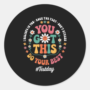 Je hebt dit gesteente op de Test State Test Day Ronde Sticker