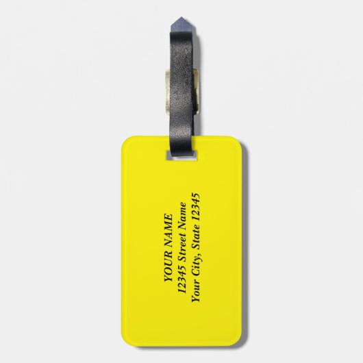 Je hebt dit! Heldergele bagagelabels (Achterkant verticaal)