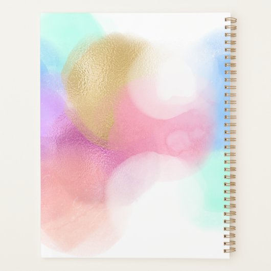 Je hebt dit Inspirerend citaat en Waterverven Planner (Achterkant)