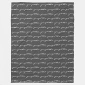 Je hebt dit Inspirerend citaat zwarte script Fleece Deken (Voorkant)