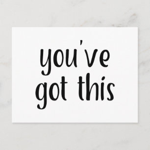 Je hebt dit: Inspirerend, Eenvoudige Pep-Talk, 2 Briefkaart