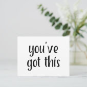 Je hebt dit: inspirerend, simpel praatje, 2 briefkaart (Staand voorkant)