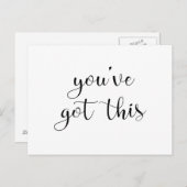 Je hebt dit: inspirerend, simpel praatje, 3 briefkaart (Voorkant / Achterkant)