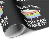 Je hebt dit, je kunt het positief maken, donkere l cadeaupapier (Rol Hoek)