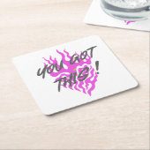 JE HEBT DIT KARTONNEN ONDERZETTERS (Schuin)