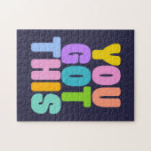 Je hebt dit kleurrijke Inspirerend citaat Legpuzzel (Horizontaal)