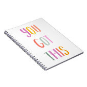 Je hebt dit kleurrijke Inspirerend citaat Notitieboek (Rechterzijde)